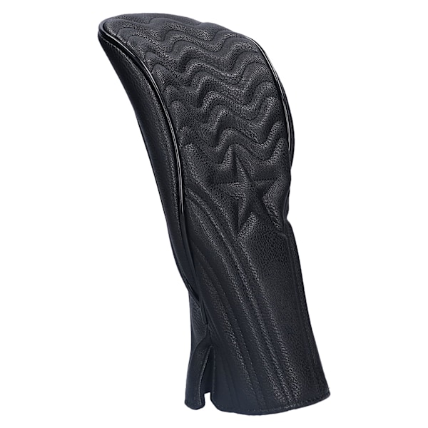Golfkøllehodetrekk Vanntett PU Lær Golf Wood Head Covers Beskyttende Svart NR. 1
