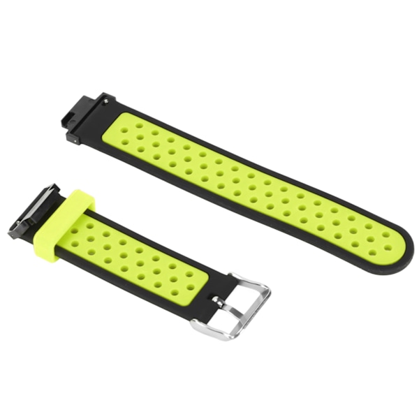 Silikonarmband Mjukt andas dubbelfärgsersättningsurarmband för Amazfit Verge Lite (svart grön)
