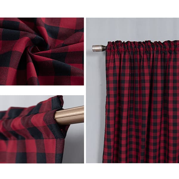 Polyester pledd kjøkkengardin moderne enkel dørkappe kaffegardin