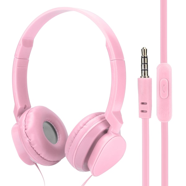 Trådløse Over-Ear Headset Stereo Lyd Hovedtelefoner med Mic Game FM Musik Øretelefoner Pink