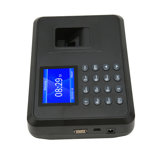 Fingerprint Attendance Machine 2,4 tum 1000 Användarkapacitet Namn Display Biometrisk Fingerprint Machine 100‑240V amerikansk kontakt