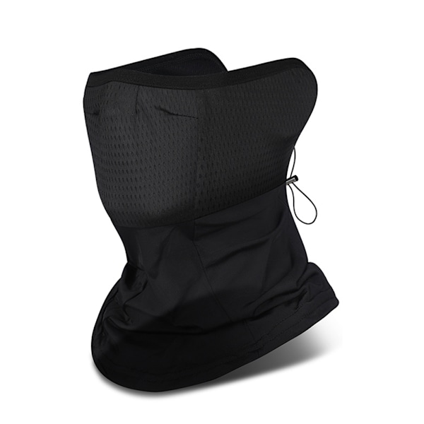 Unisex Halsduk med Ansiktsmask, Balaclava, Is-Silke, Halsvärmare med Öronöglor, Andningsbar, Tvättad, Snabbtorkande för Cykling, Löpning, Sport