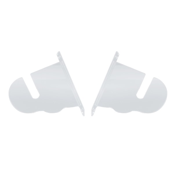 2 stk Skateboard Veggmontert Displaystativ Akryl Skateboard Veggfeste Horisontal Displaystativ for Longboard Snowboard Transparent