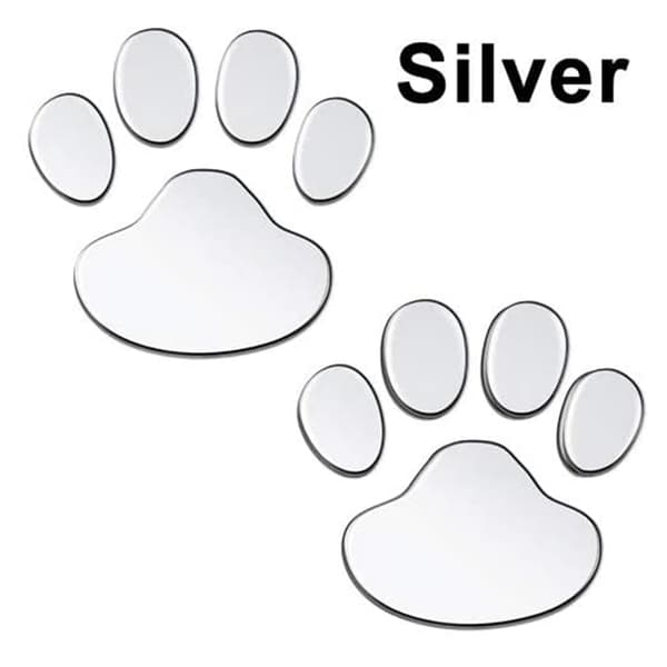 st 3D Djur Hund Tass Avtryck Bildekaler Cool Design Dekal Set