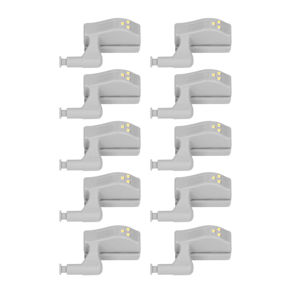 10 stk LED-skap Innvendige hengsler Sensorlys Soverom Garderobe Skap Nattlys