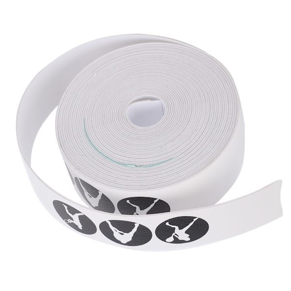 Tennisracketbeskyttelse AntiScratch Tape Racketbeskyttelse Rambeskyttelse PU Beskyttelsesdekal (Hvit)