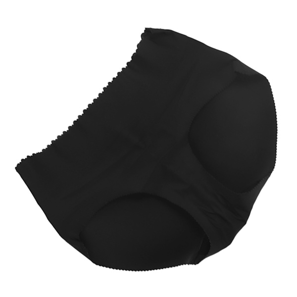 Butt Lifter Trosor Höft Vadderade Seamless Low Rise Push Up Booty Lifting Shapewear Glans Svart M