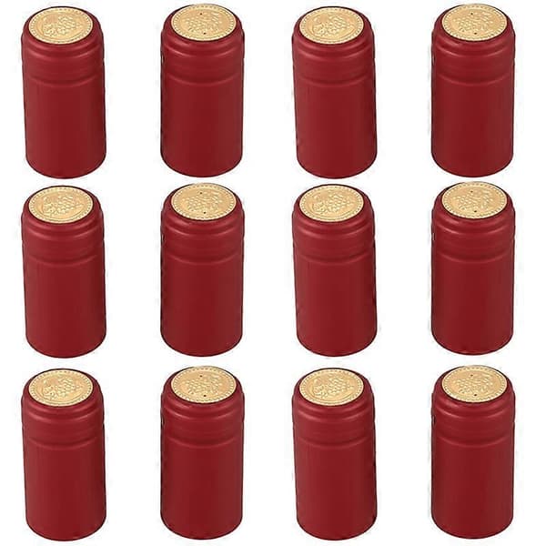 100 PVC - Krympbar kork med rivlinje, försegling av vinflaskor