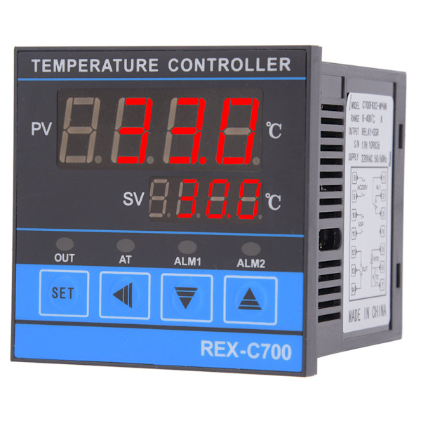 Digital temperaturregulator med høj præcision PID-styring RELAySSR Udgang 0-400℃
