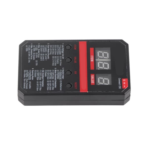 【NX】RC Bil LED-programkort Kompatibel med Rocket V2 ESC 45A 60A 80A 120A 150A Børsteløst vanntett ESC-programmeringskort