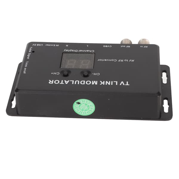 【NX】TV Link Modulator Justerbar Understøttelse PAL NTSC AV til RF-konverter med USB-opladningskabel til A V-kilde Set-top-bokse