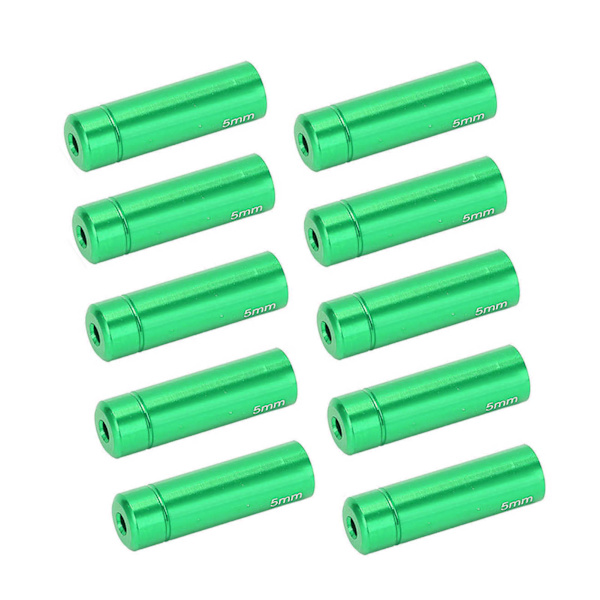 RISK 10 STK 5 mm Cykelbremsekabel Endestykker Aluminiumlegerings Endestykker til MTB Road Bicycle Grøn