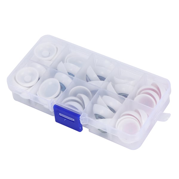 Dockögon Halvrunda Plastögon Färgglada DIY Björn Hantverksmaterial Halloween Tillbehör 20MM 40st