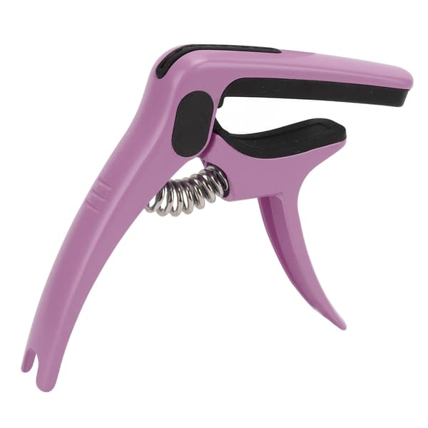 Metal Guitar Capo Tone Adjustment Tool med Pick Holder String Instrument Tilbehør Lilla