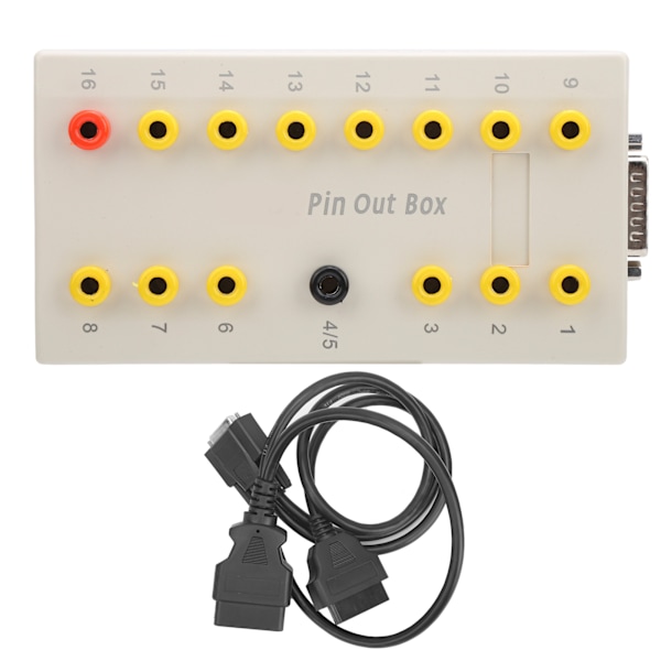 OBD2 Pin Out Box med diagnostisk kabelsett dekker alle testpunkter Bildiagnostikverktøy