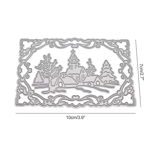 Joulu Talvi Metalli Leikkaus Kuolee Stencil DIY Scrapbooking Album Leima Paperi Kortti Prägäys Käsityö Deko