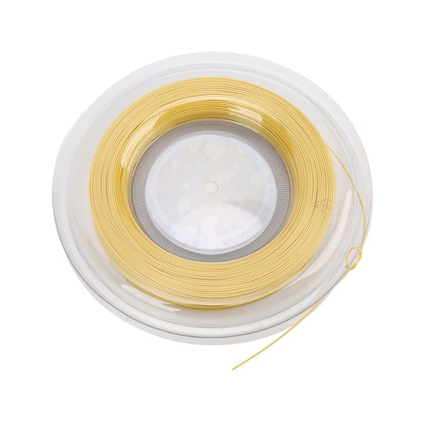 Tennissträng 200m Sportracketsträng 1.25mm Polyester Rackettråd Styv Typ för Träning Gul
