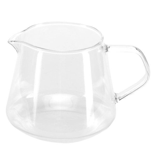 Transparent kop i højt borosilikatglas Kaffedelingskop Antiscalding til at drikke te (400 ml)