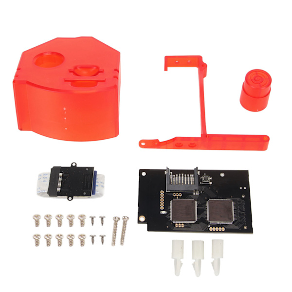 til GDEMU Optisk Drev Simuleringskort V5.20 Udskiftningshukommelseskortforlængelse til Dreamcast DC VA1 Spilkonsol Transparent Rød