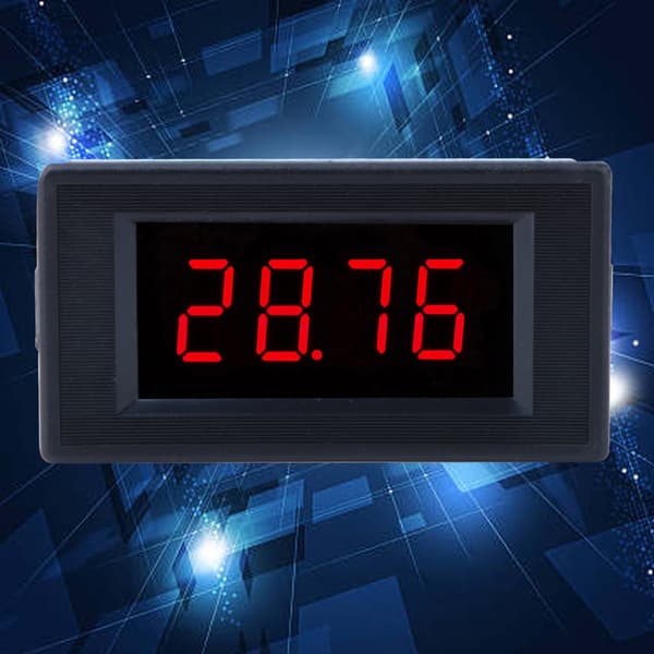 5135A DC5V DC-voltmeter med høj præcision Digital panelmåler med rød LED (DC50mV/DC100mV/DC200mV)