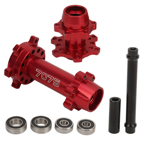 RC Motorsykkel Hjul Hex Nav Aluminium Foran Bak Hex Nav for LOSI 1/4 Promoto MX Elmotorsykkel Modifisering Oppgradering Rød