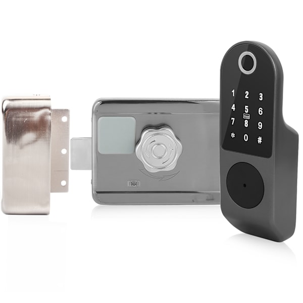 WIFI Dørlås Fingeravtrykk Passord IC-kort Nøkkelkabel Gratis Digital Gate Access Control for TUYA
