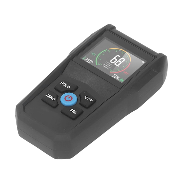 Pinless Fuktighetsmåler LCD Digital Display 4 i 1 Fuktighetssensor for tre