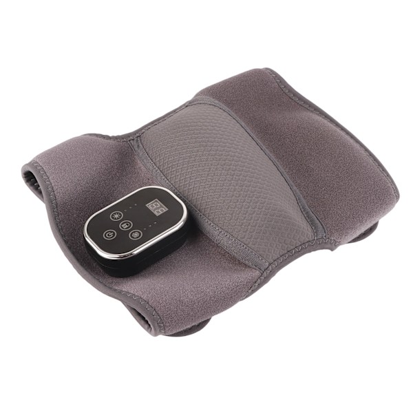 Uppvärmda knäskydd 3 nivåer Temp Vibration Uppladdningsbar trötthetsavlastning Knä massageapparat för axelarmbåge Grå