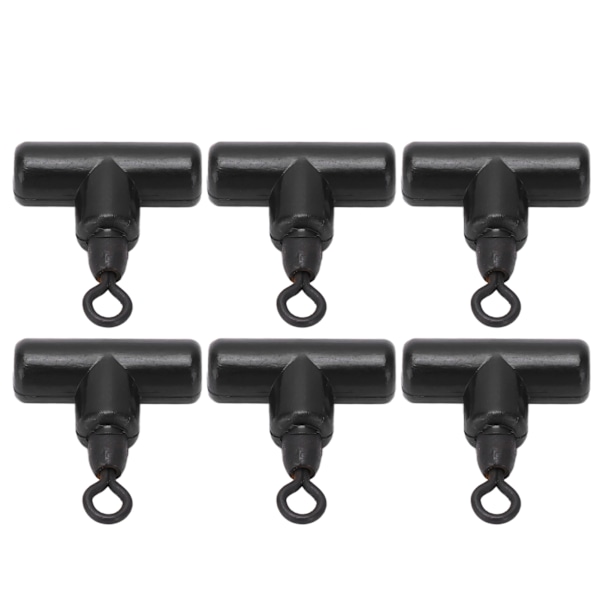 15 ST T Shape Fiske Sleeve Swivel 3 Way Connector Cross Line Rolling Swivel Fisketillbehör