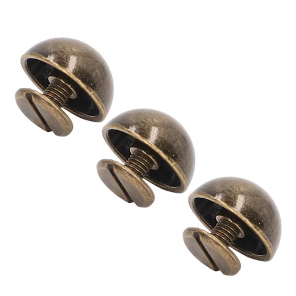 100 uppsättningar svampnit 12 mm hög hårdhet Anti rost runt huvud nitar för att dekorera punkkläder Skor Väskor Djurhalsband brons
