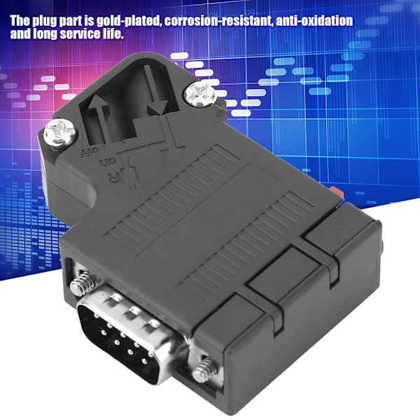 DP Profibus-adapter 6ES7972-0BA41-0XA0 35° DP Profibus-kontakt Passer for Siemens