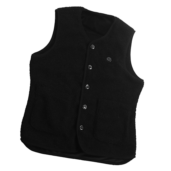 Oppvarmet Vest for Menn og Kvinner 3 Varmeinnstillinger 16 Varmesoner Elektrisk Oppvarmet Vest USB Oppladbar for Vinter Utendørs Svart L