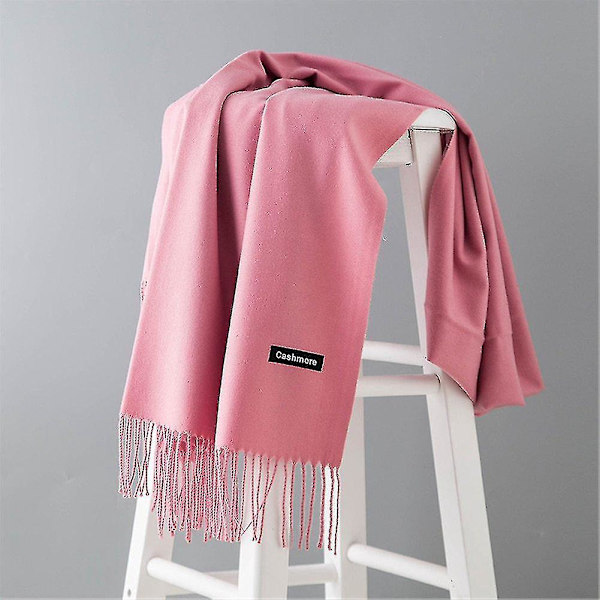 Cashmere Ull Tjock Mjuk Pashmina Sjal Wrap för Kvinnor - Stor Storlek