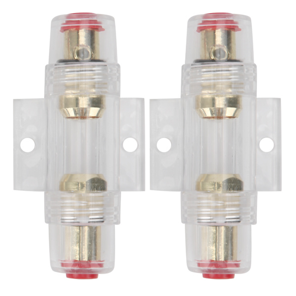 2 stk bilstereo AGU sikringsholder W/60A 80A sikringer sikringsholder for 4 6 8 gauge ledning 12‑24V