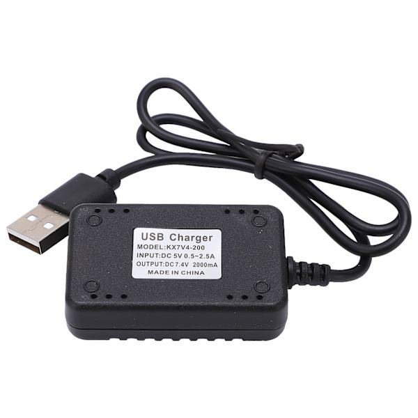 RC USB-laddarkabel DC 7,4V 2000mA-utgång Fullt skydd för WLtoys 144001 104001 Fjärrkontrollbil