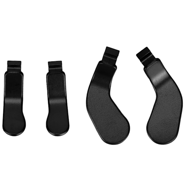 4 stk. Kontroller Paddler Rustfritt Stål Erstatningskontrollerdeler for Xbox One Elite Controller Series 2 Modell 1797 Svart