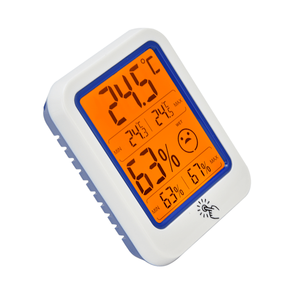 Veggmontert elektronisk termometer Hygrometer Digital temperaturfuktighetsmåler for hjem og industri
