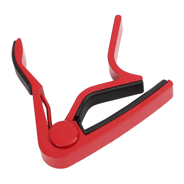 Guitar Capo Stærk fjeder ridsefast legering med høj hårdhed Guitar Capo med 5 valg rød