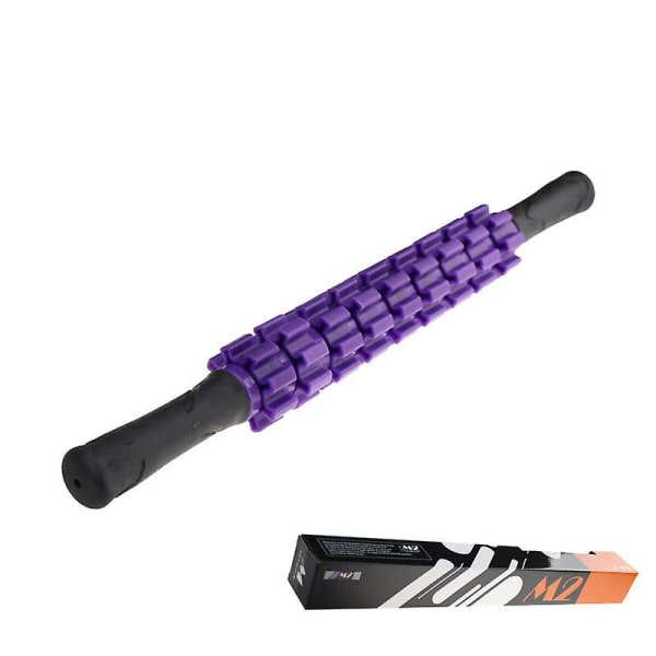 Urheiluhierontalihasrulla Hierontapuikkorulla syvälle kudokselle 360-vaihteinen Muscle Roller Stick Purple 9 gears