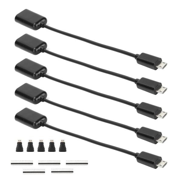 5 Sarjaa Micro USB - OTG-kaapeli HDMI Naaras - Mini HDMI Uros -adapteri GPIO-liitin Raspberry Pi Zerolle