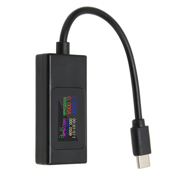 USB-testaaja Ammattimainen Virtajännite Virta-aika Tarkka mittaus Kaksisuuntainen USB C-mittari 4‑30V 0‑6,5A