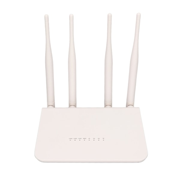 4G LTE-modemrouter med SIM-kortspor 4 antenner 2,4G 300 Mbps Støtter 32 enheter WiFi-router for kontor 100‑240V EU-kontakt