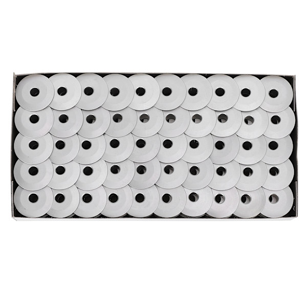 100 st spolar för DY 65 Walking Foot Industriell symaskin aluminium utan hål (6-5 sneda spolar)