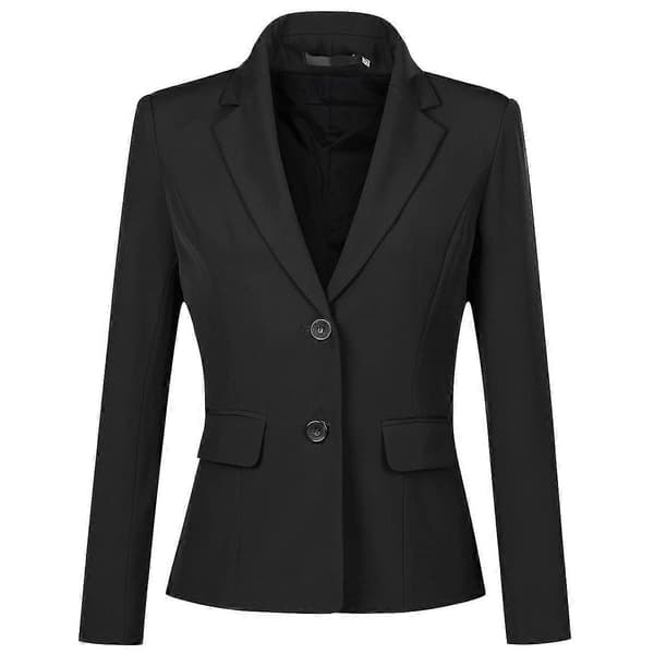 【NX】Cloudstyle Dame Business 2 Knapper Slim Fit Blazer Svart Black S