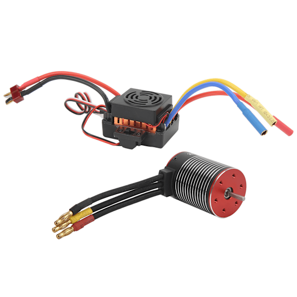 RC Harjaton ESC Vedenkestävä Pölynkestävä 5200KV 60A Universaali Puhdas Kuparikäämi Korkea Luotettavuus ESC Combo Set Traxxasille