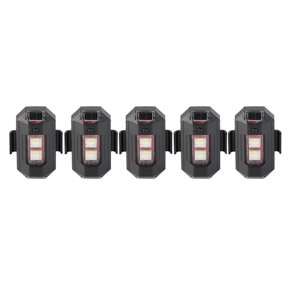 4 stk. Antikollisionslys 7 farver Tilstande LED blinkende Advarsels sikkerhedslys til droner Motorcykler ATV'er Cykler