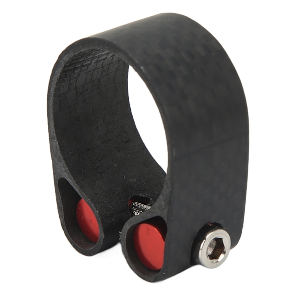Sykkelstolpe-klemme karbon mountainbike-rørklemme Svart CNC-skåret setepinneklemme for landeveissykler 27,2 mm