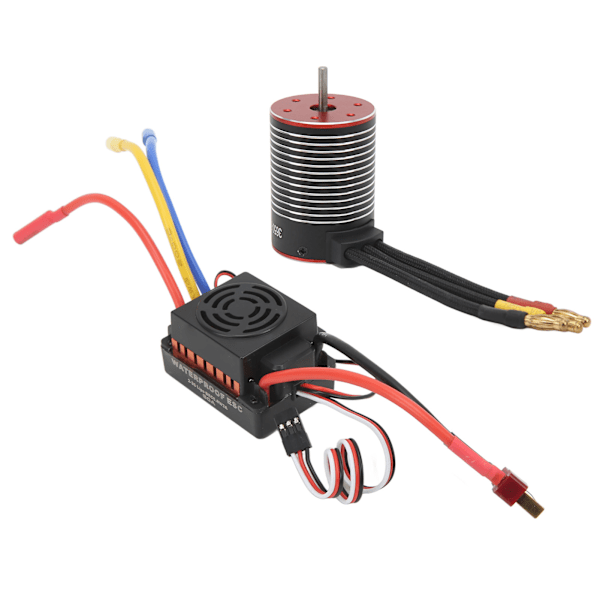 RC Borstlös ESC Vattentät Dammtät 5200KV 60A Universal Pure Copper Coil Hög pålitlig ESC Combo Set för Traxxas