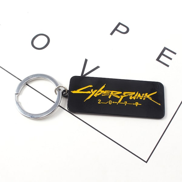 Cyberpunk Grima avaimenperä riipus Upea postikortti riipus metalli avaimenperä