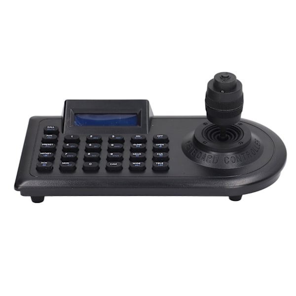 LCD Analog PTZ-kameratangentbord med 4D-joystick PTZ Speed ​​Dome-kamerakontroll för Linux EU-kontakt 100‑240V